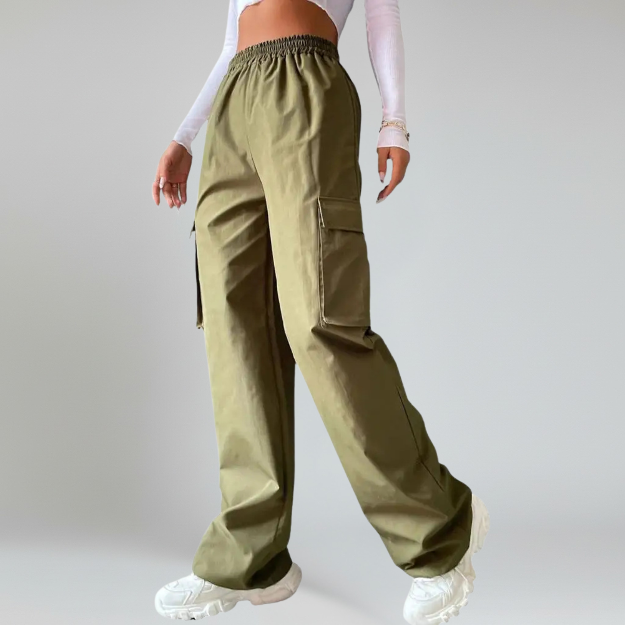 Pantalones cargo modernos para mujer 3