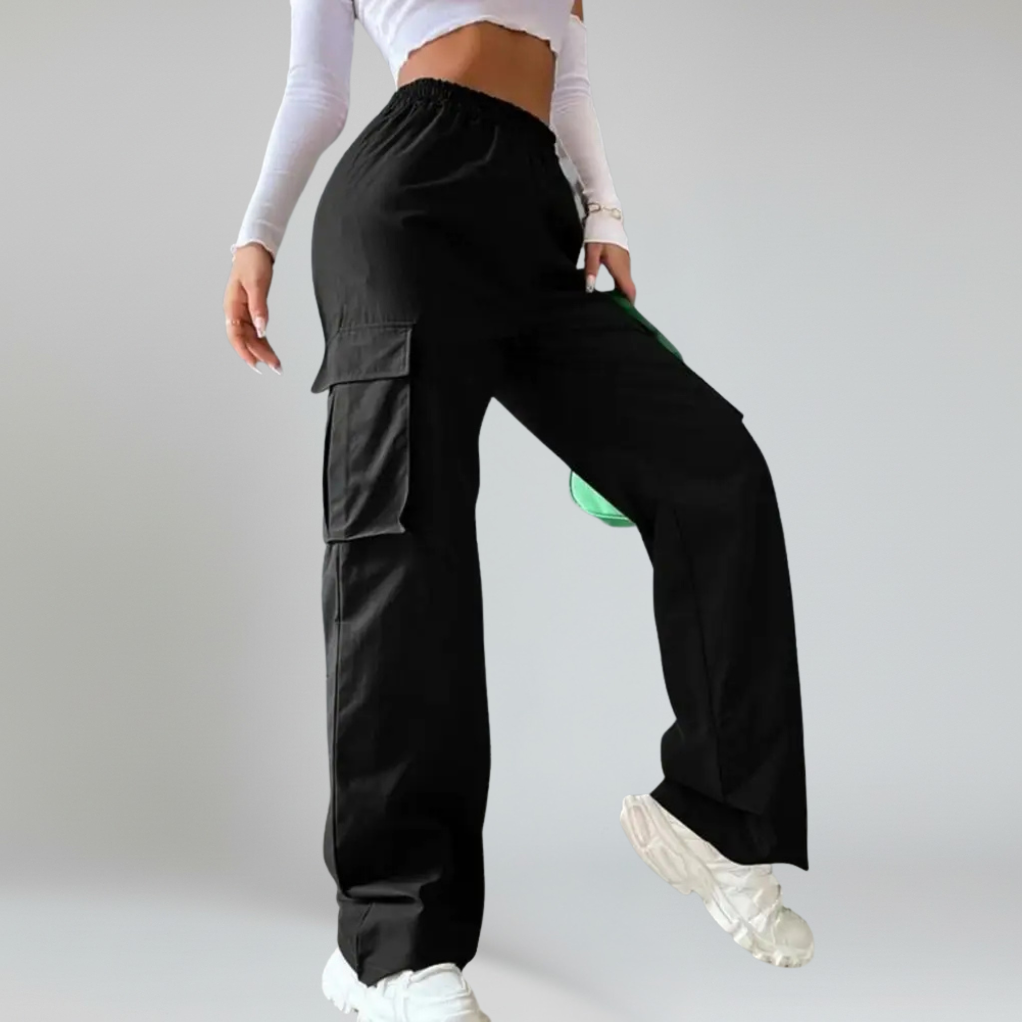 Pantalones cargo modernos para mujer 5