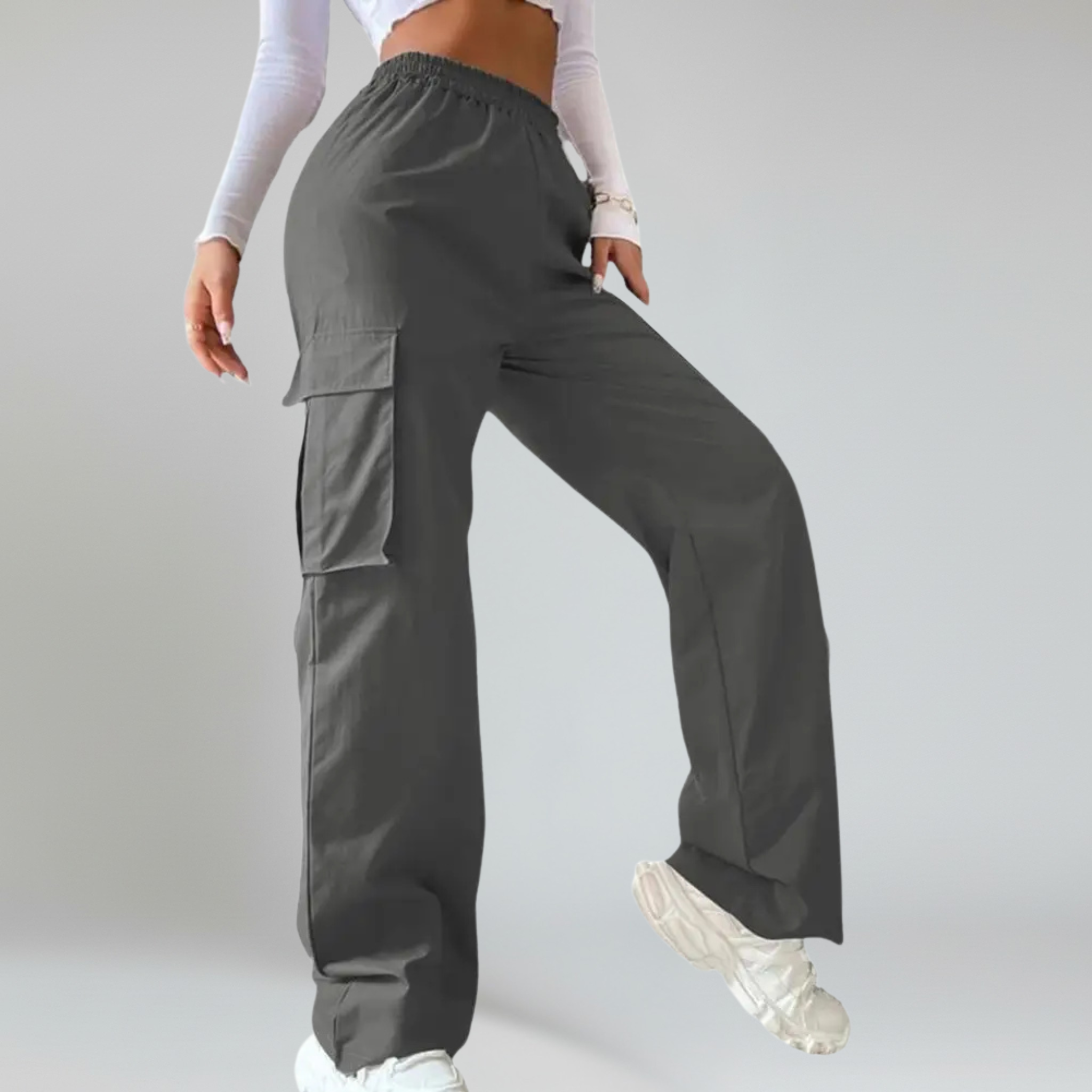 Pantalones cargo modernos para mujer 6