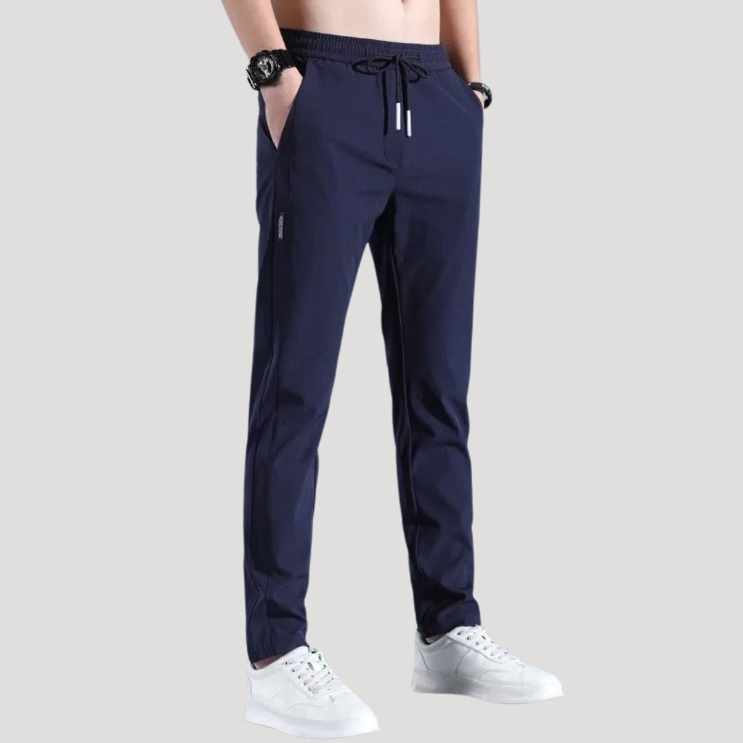 Pantalones de hombre – Tejido elástico ligero – Corte ajustado informal 3