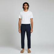 Pantalones de lino para hombre, corte entallado 1