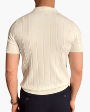 Polo acanalado – Corte entallado – Punto de algodón de inspiración retro 4
