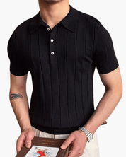 Polo acanalado – Corte entallado – Punto de algodón de inspiración retro 5