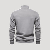 Sudadera con cremallera de un cuarto para hombre - Corte deportivo - Detalle en contraste en las mangas 2