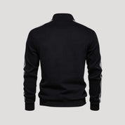 Sudadera con cremallera de un cuarto para hombre - Corte deportivo - Detalle en contraste en las mangas 3