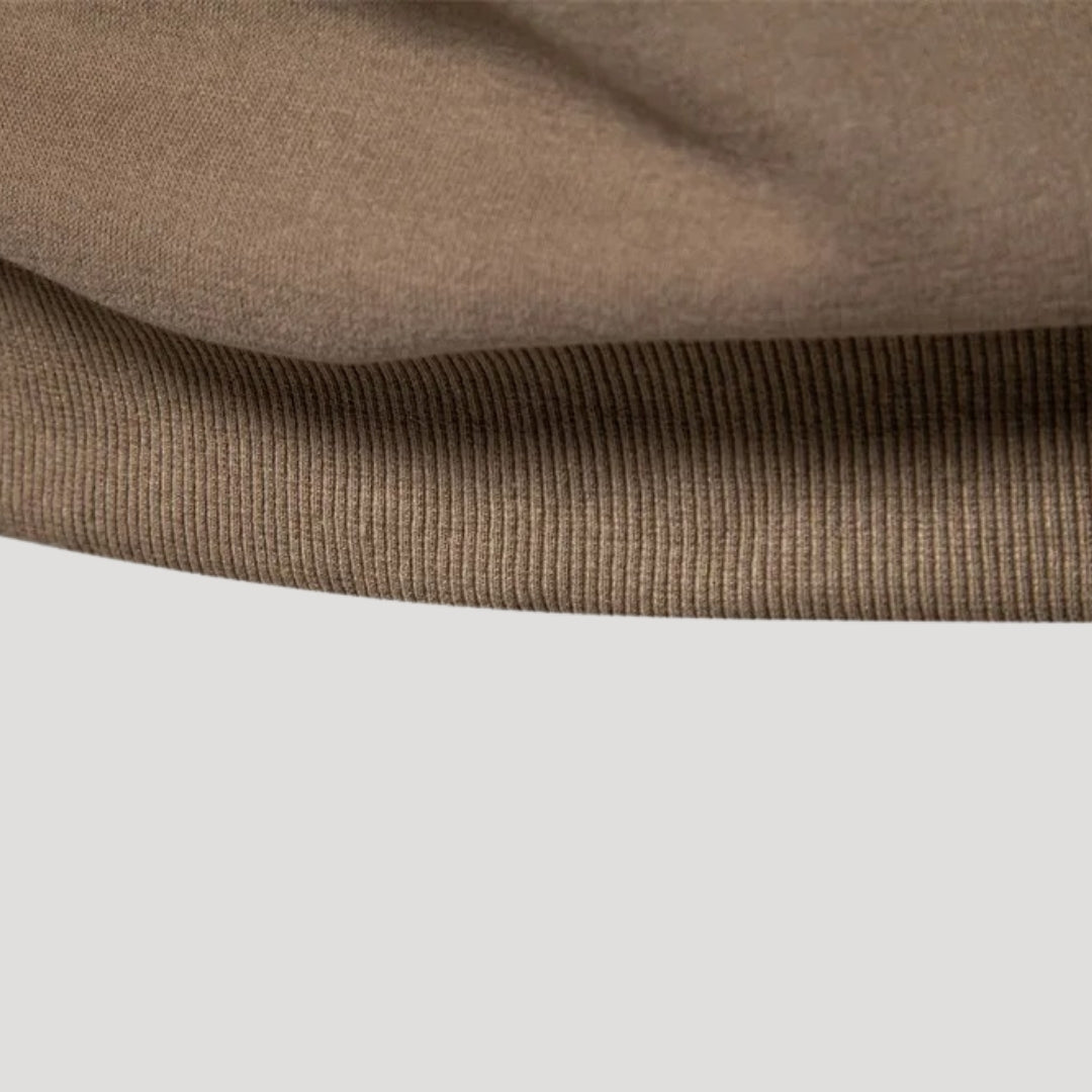 Sudadera con cremallera de un cuarto para hombre - Corte deportivo - Detalle en contraste en las mangas 6