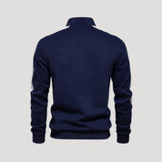 Sudadera con cremallera de un cuarto para hombre - Corte deportivo - Detalle en contraste en las mangas 7