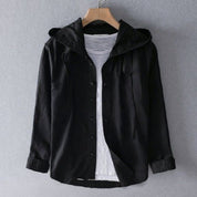 Sudadera de lino con capucha: capa ligera, estilo urbano informal 5