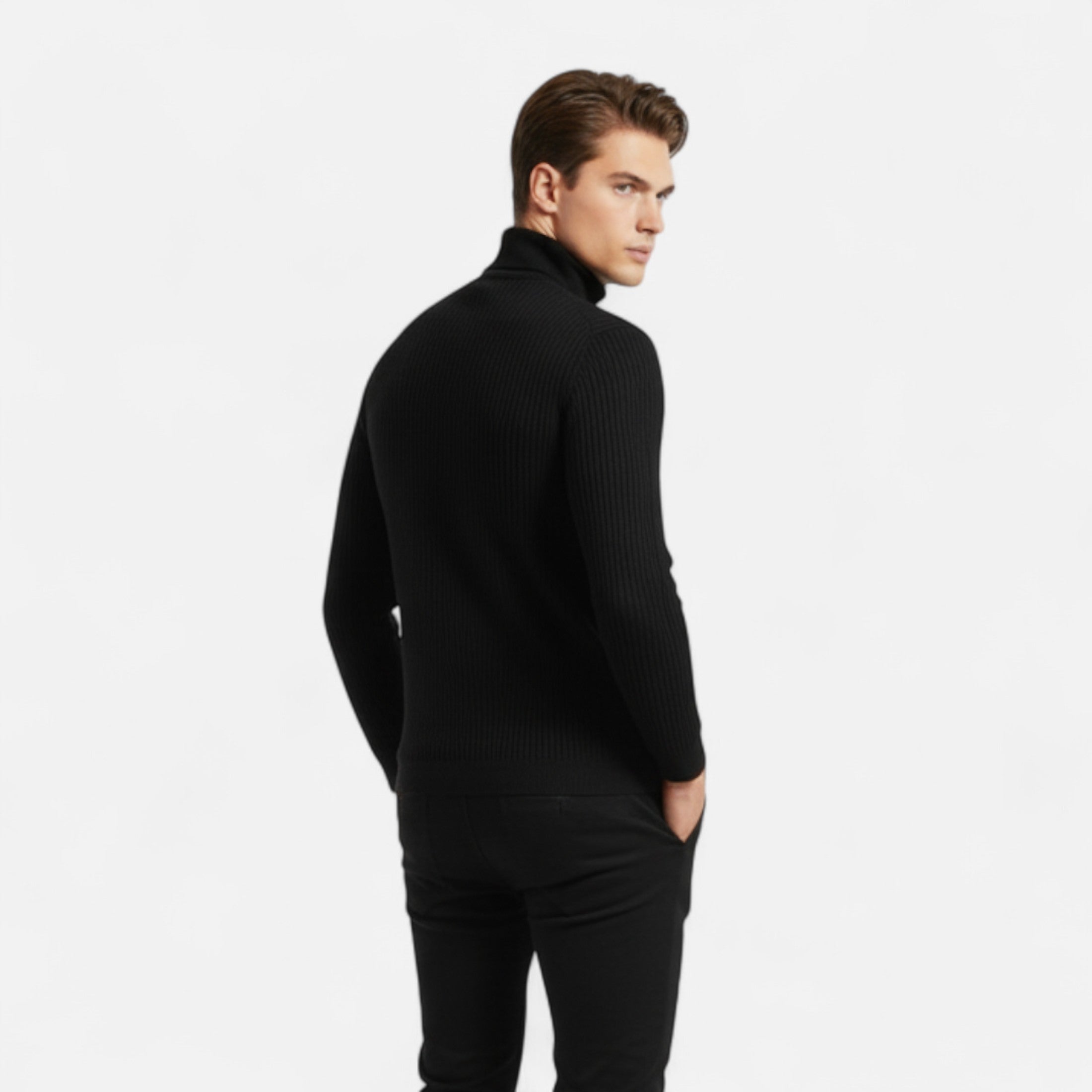 Suéter de cuello alto – Tejido de punto suave – Estilo invernal atemporal 8