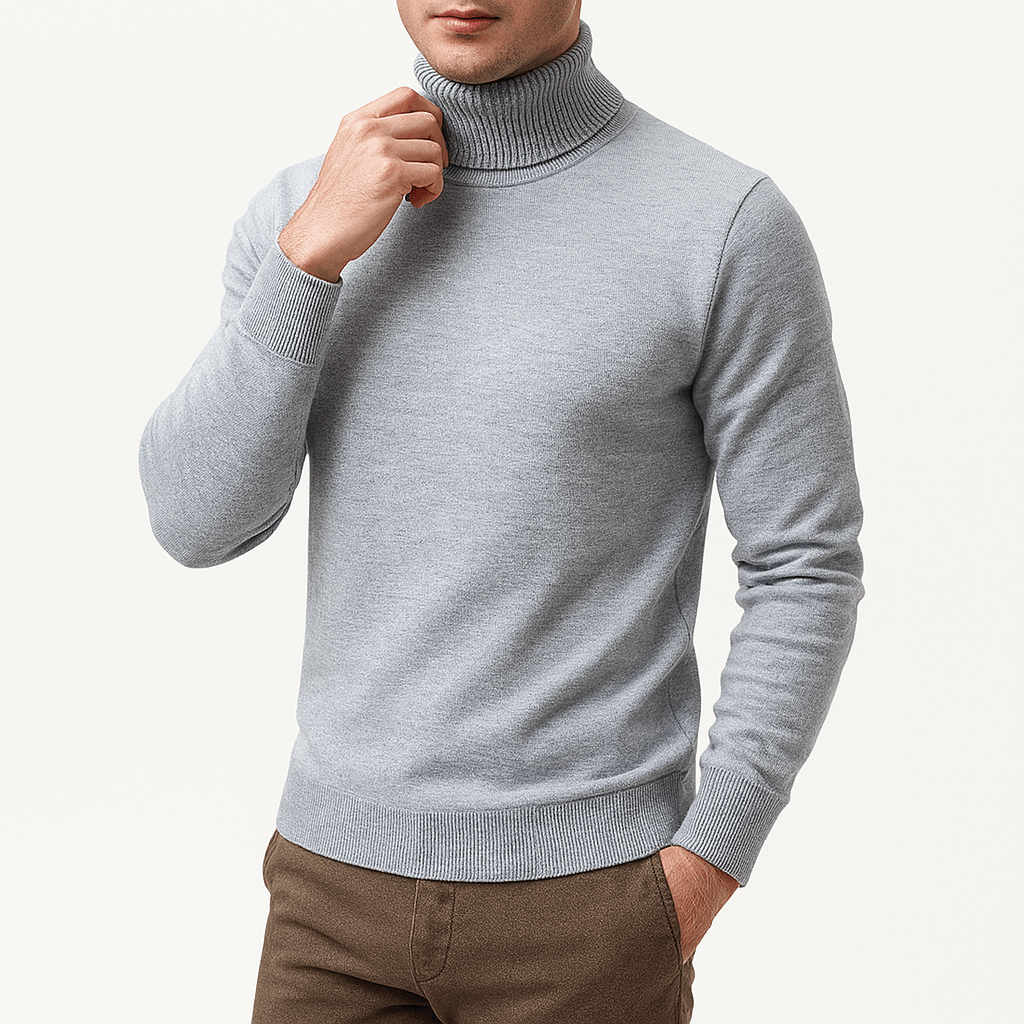 Suéter de cuello alto para hombre: calidez y estilo clásicos 4