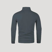 Suéter de punto acanalado para hombre, con media cremallera, para un estilo informal elegante 2