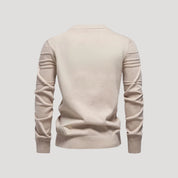 Suéter de punto de cuello redondo para hombre – Detalle texturizado – Look informal y elegante 6