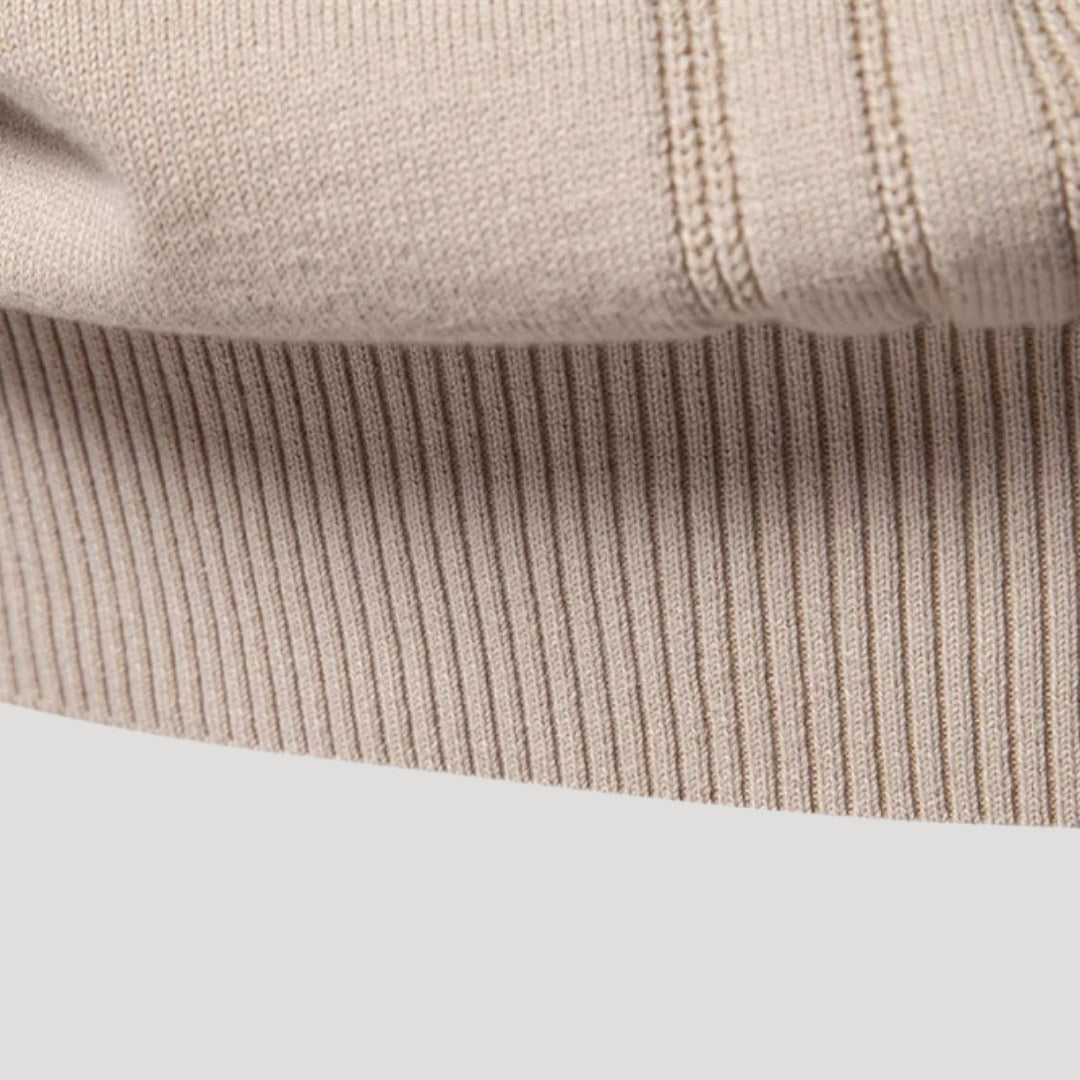 Suéter de punto de cuello redondo para hombre – Detalle texturizado – Look informal y elegante 8