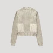 Suéter de punto grueso, cuello vuelto y bolsillo acogedor 2