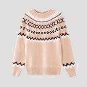 Suéter estampado – Punto en zigzag – Estilo invernal acogedor 4