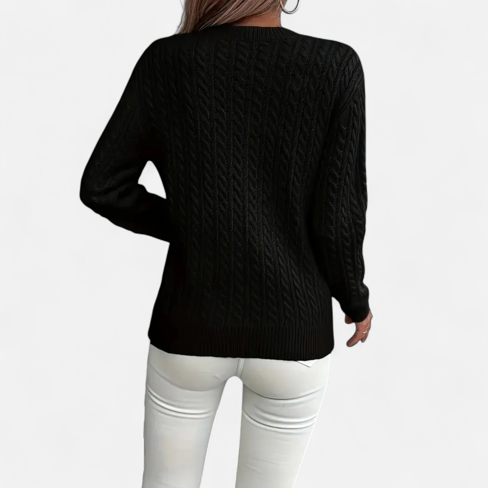 Suéter oversize para mujer – Punto acanalado – Prenda esencial y acogedora para el invierno 3