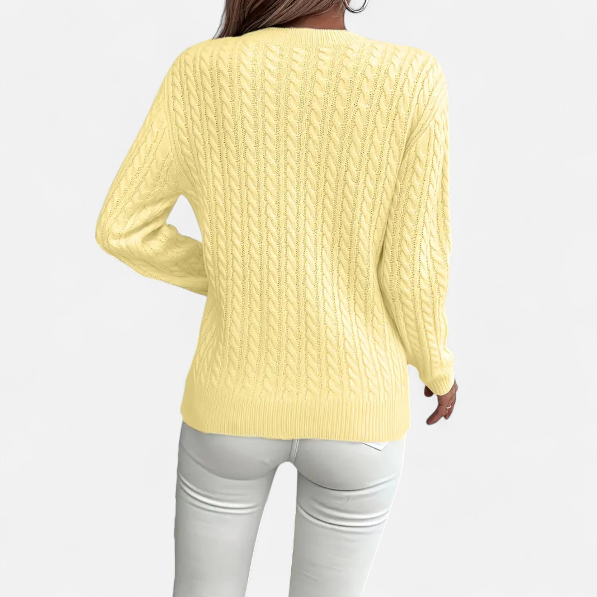 Suéter oversize para mujer – Punto acanalado – Prenda esencial y acogedora para el invierno 8