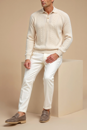 Suéter retro de manga larga para hombre 6