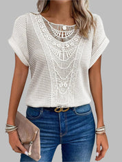 Top con detalle de encaje – Algodón transpirable – Estilo boho chic 1