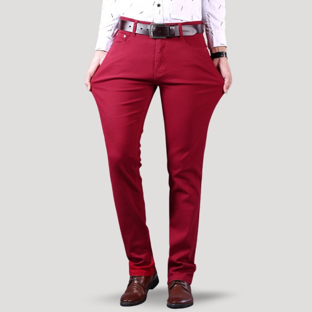 Vaqueros chinos – Corte ajustado – Casual elegante en tono arena 2