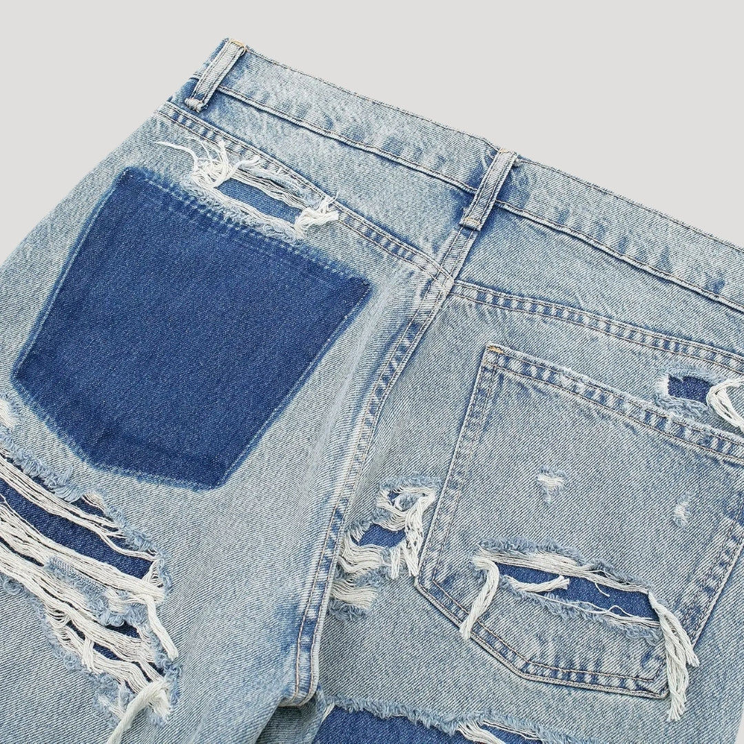 Vaqueros rectos – Denim lavado – Estilo minimalista para el día a día 3