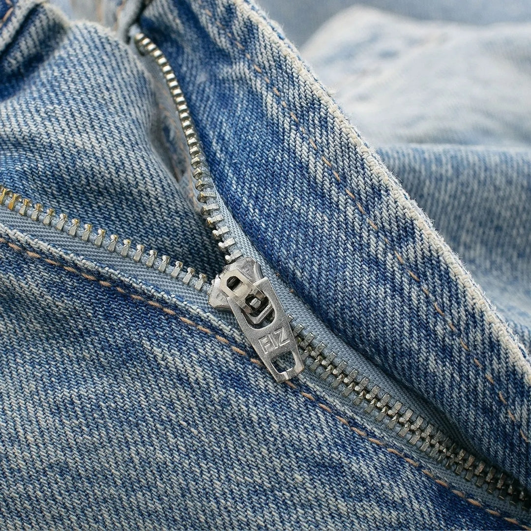 Vaqueros rectos – Denim lavado – Estilo minimalista para el día a día 6