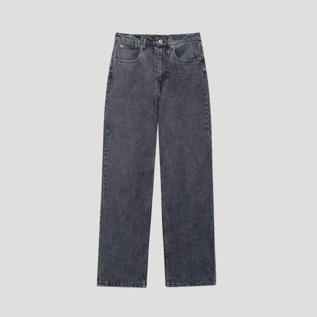 Vaqueros rectos – Denim lavado – Estilo minimalista para el día a día 8