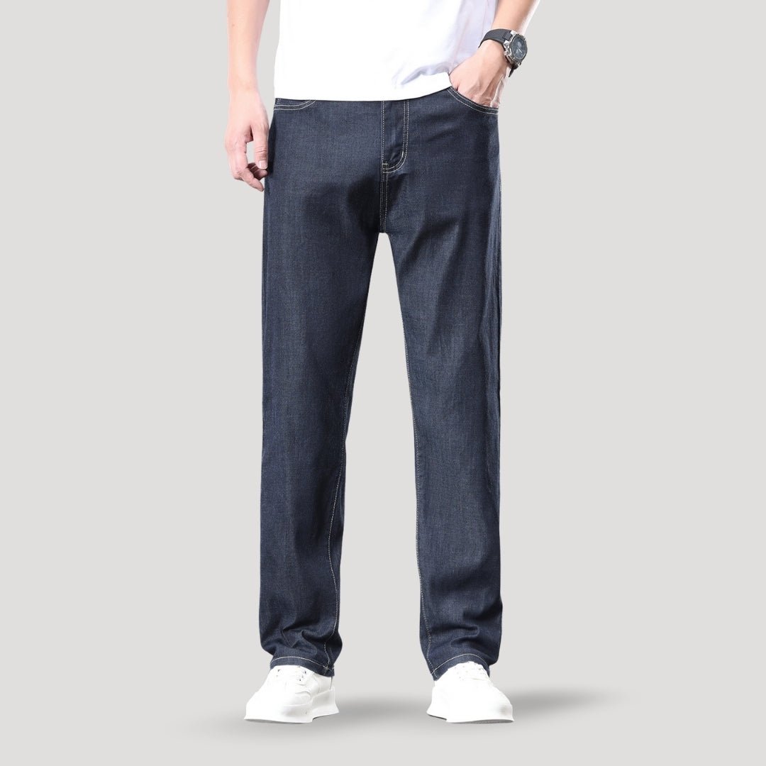 Vaqueros rectos de lavado claro, corte casual para uso diario 4