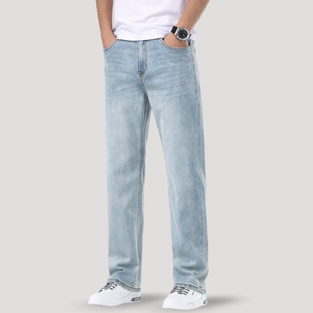 Vaqueros relajados – Pierna ancha – Lavado claro – Ajuste vintage 1