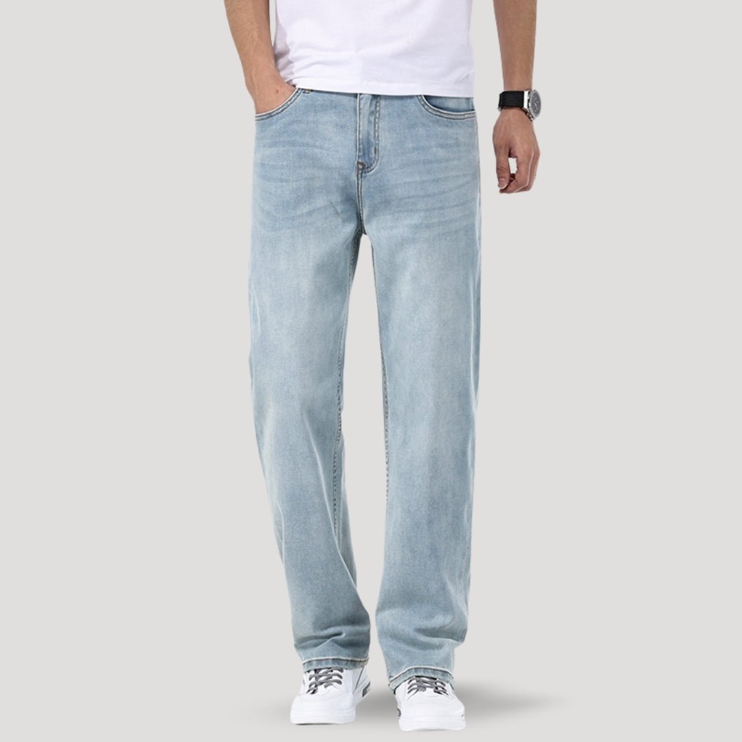 Vaqueros relajados – Pierna ancha – Lavado claro – Ajuste vintage 3