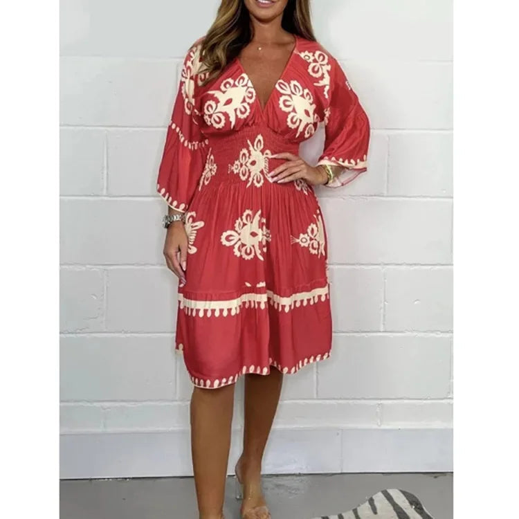 Vestido – Estampado vibrante – Estilo casual para salir 10