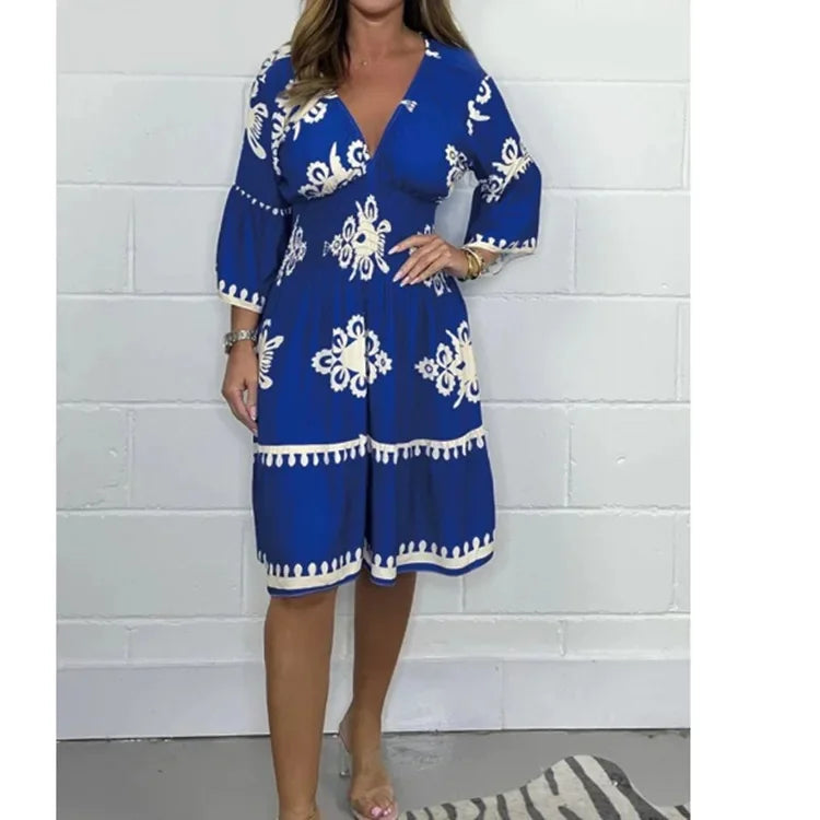 Vestido – Estampado vibrante – Estilo casual para salir 12