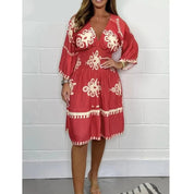 Vestido – Estampado vibrante – Estilo casual para salir 3