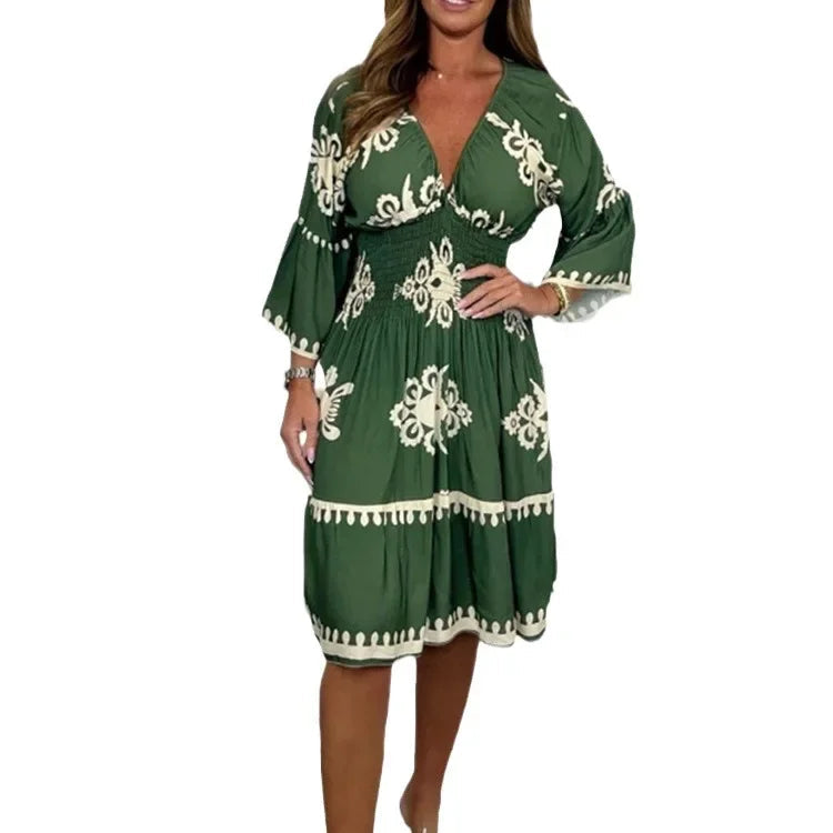 Vestido – Estampado vibrante – Estilo casual para salir 6