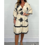 Vestido – Estampado vibrante – Estilo casual para salir 9