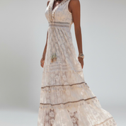 Vestido bohemio – Tejido ligero – Estilo veraniego versátil 3