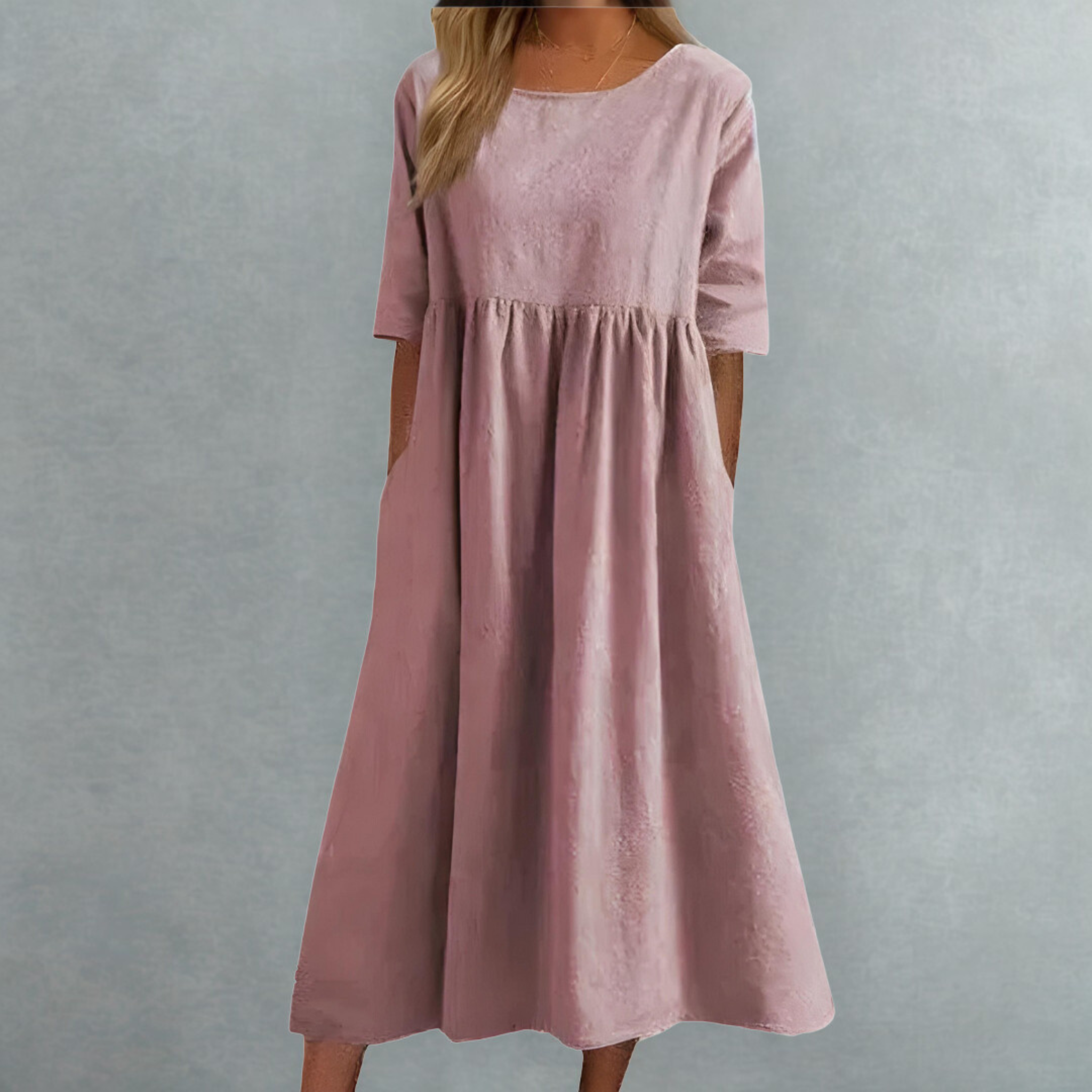 Vestido de verano holgado con elegante diseño de nudo sake: estilo informal para el día a día 3