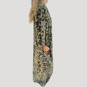 Vestido largo con mangas – Escote en V favorecedor – Estilo playero chic 3