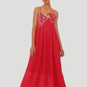 Vestido largo de verano – Camisola de tirantes – Estilo bohemio de verano 0