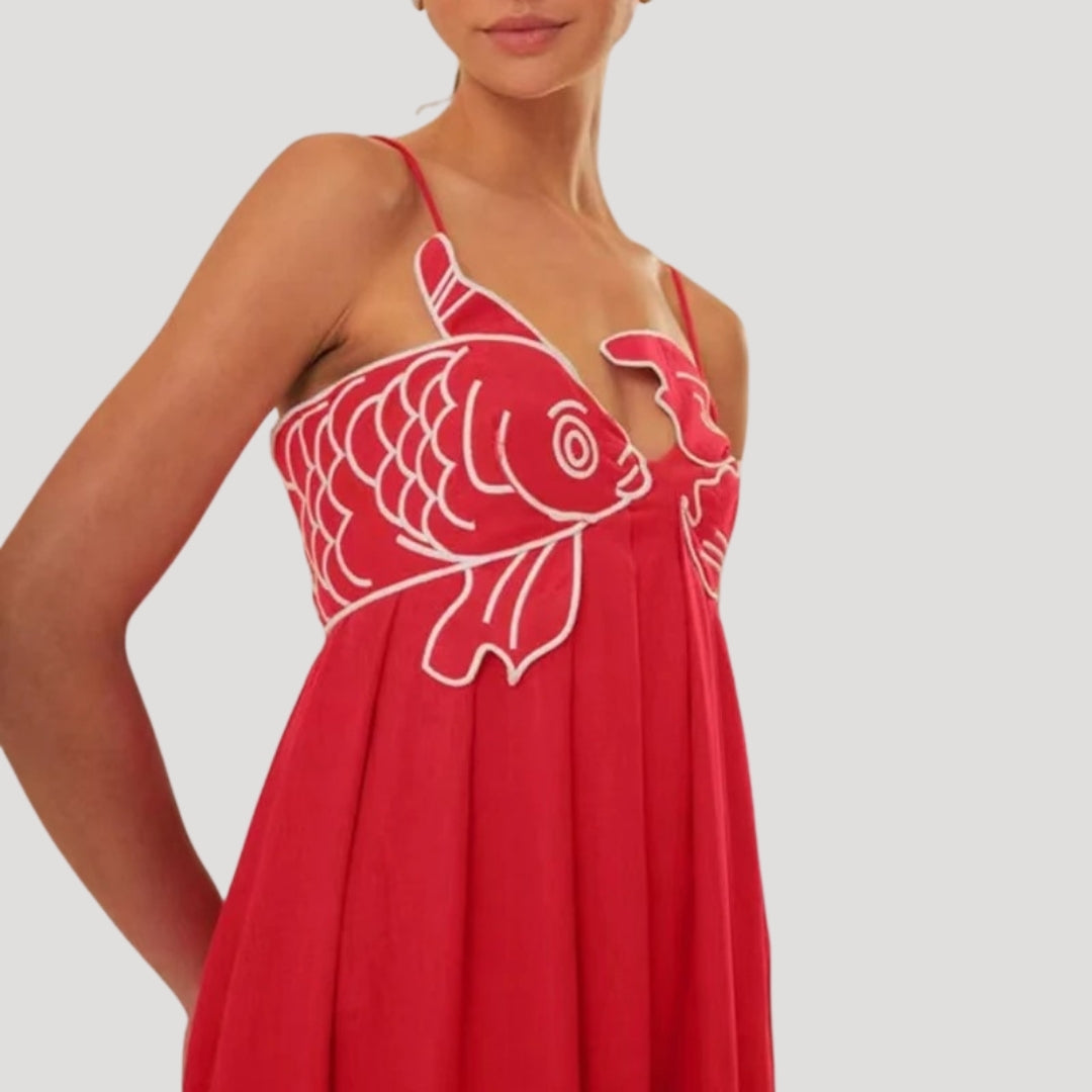 Vestido largo de verano – Camisola de tirantes – Estilo bohemio de verano 1