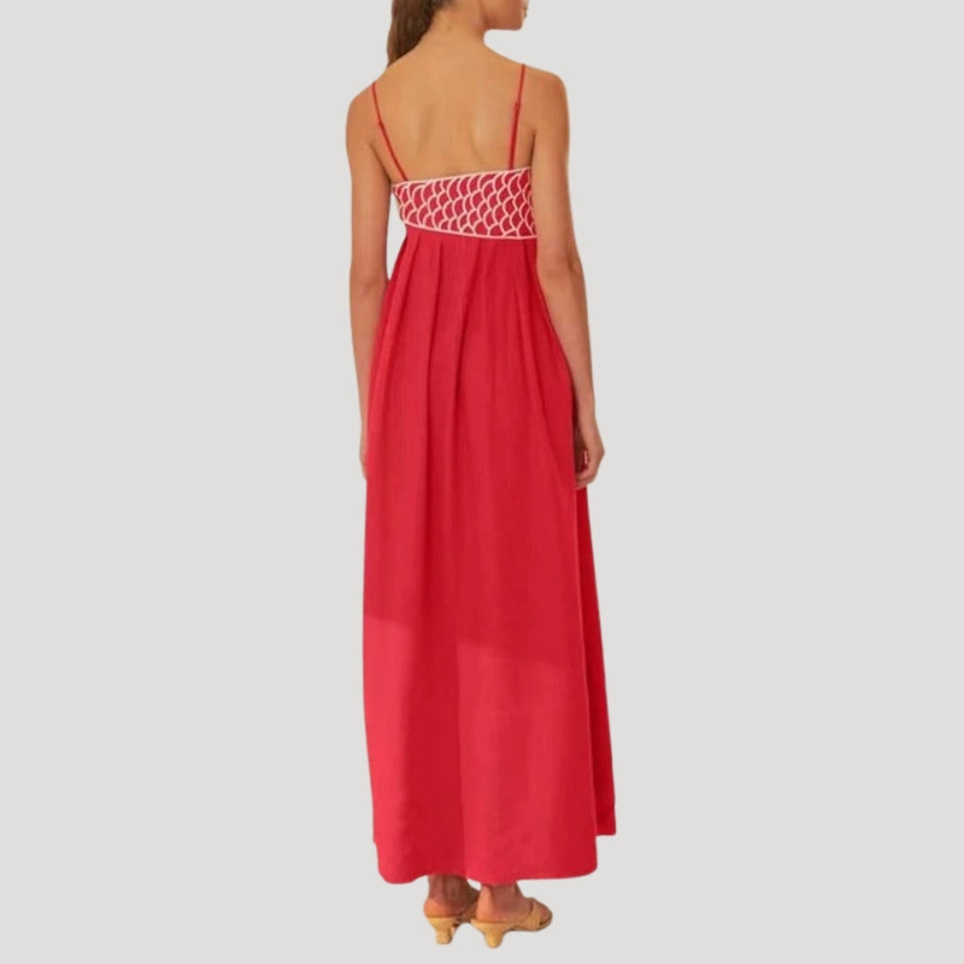 Vestido largo de verano – Camisola de tirantes – Estilo bohemio de verano 2