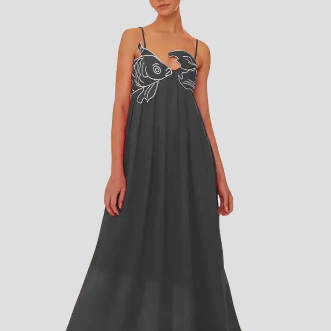 Vestido largo de verano – Camisola de tirantes – Estilo bohemio de verano 4