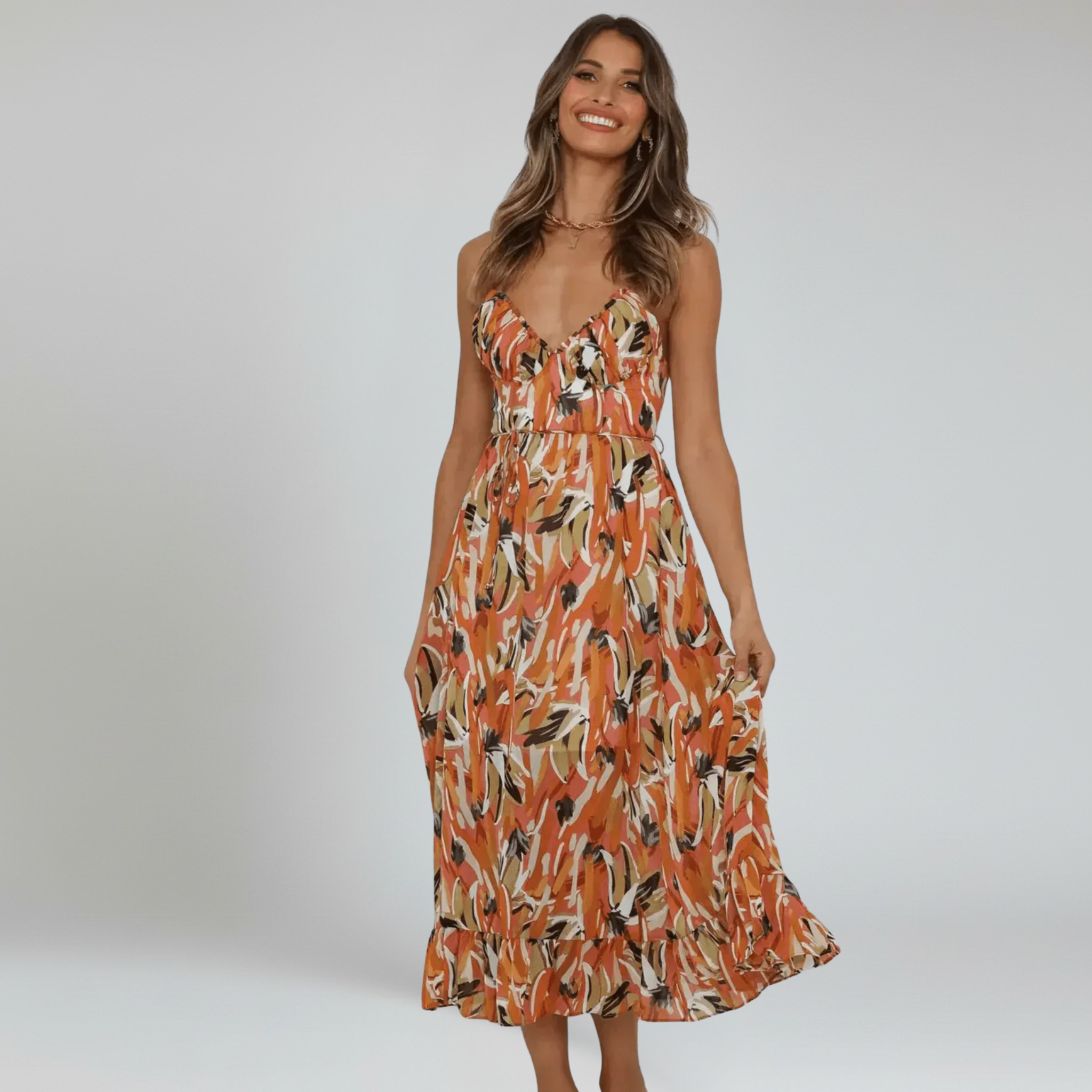 Vestido midi – Tejido transpirable – Vibras veraniegas sin esfuerzo 2