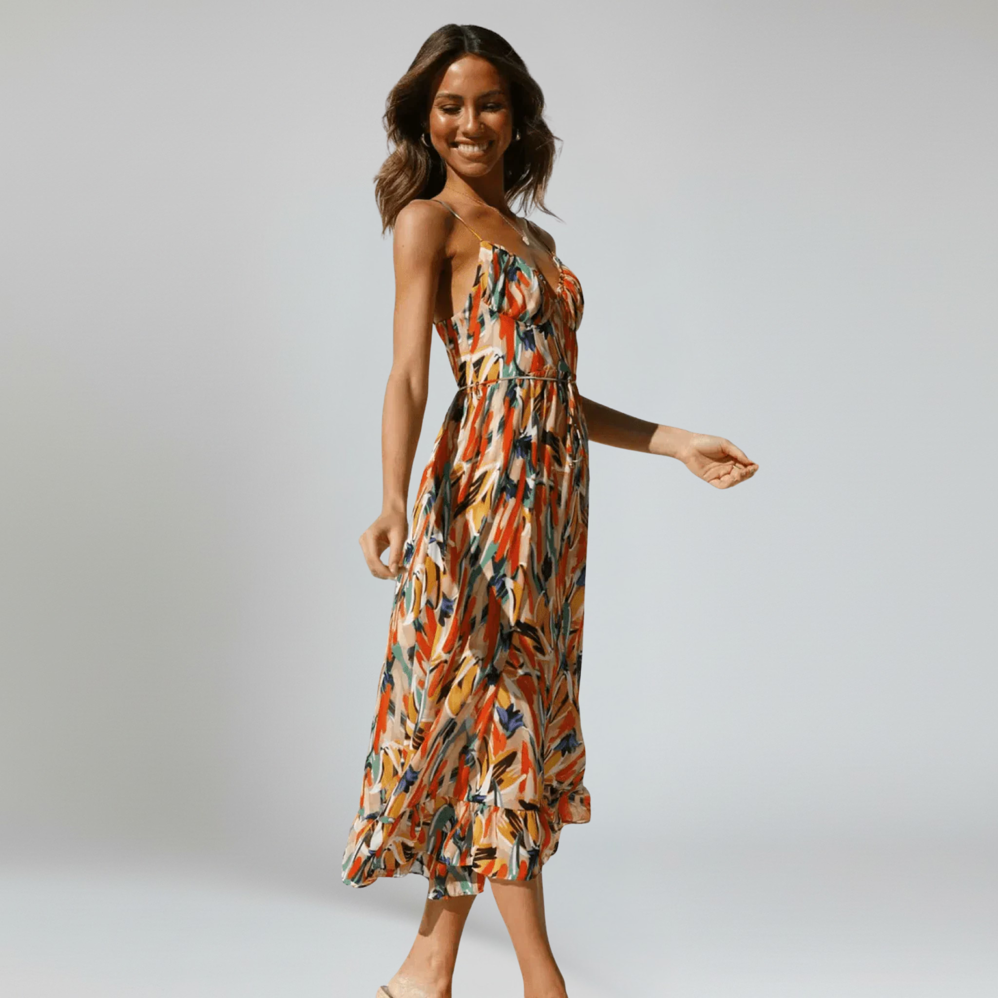 Vestido midi – Tejido transpirable – Vibras veraniegas sin esfuerzo 4