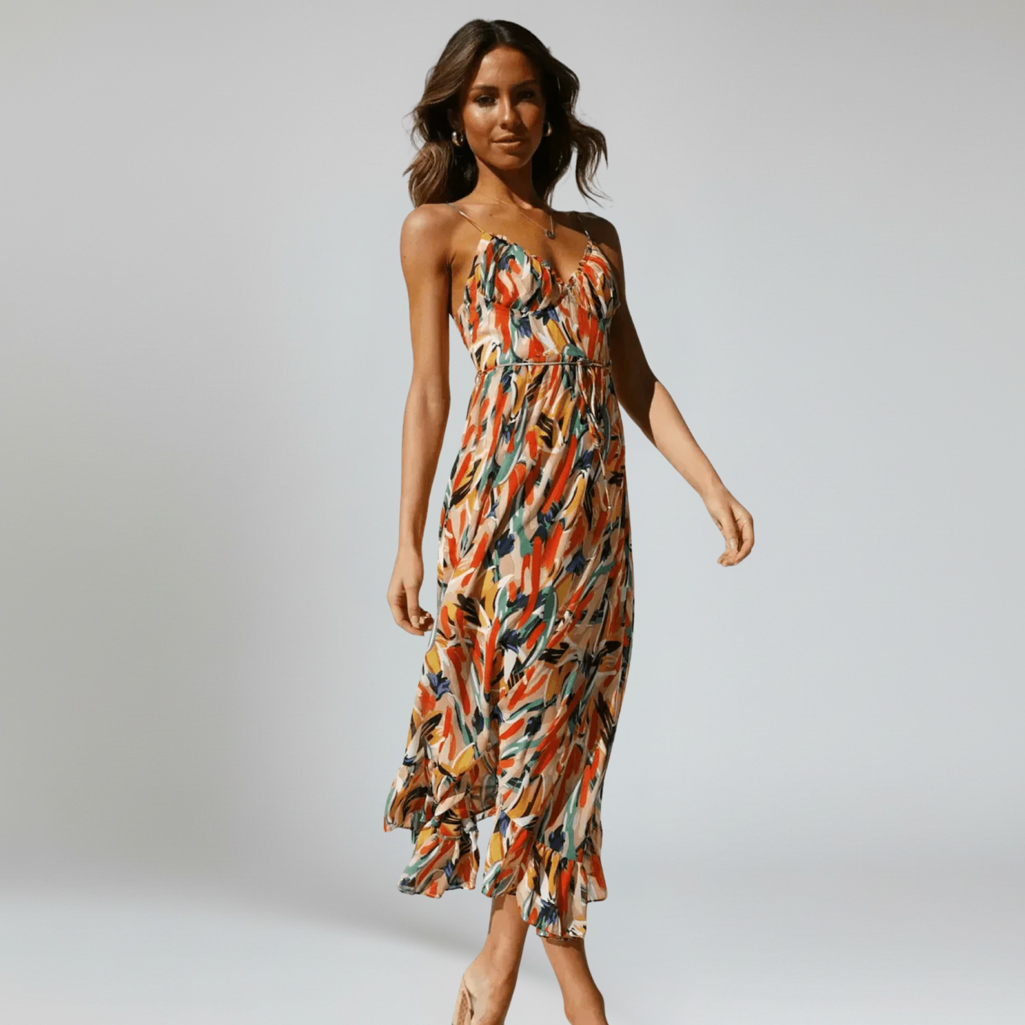 Vestido midi – Tejido transpirable – Vibras veraniegas sin esfuerzo 6