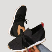 Zapatillas sin cordones – Malla de punto y detalle de lazo – Casual Chic 4