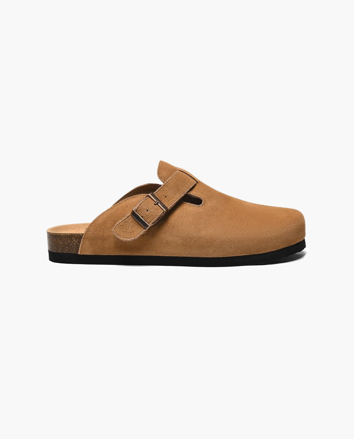 Zuecos para hombre con plantilla de corcho y correa ajustable: cómodos y sin cordones. 3